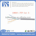 1000FT RJ 45 Cat5e Ethernet de red de cable de FTP a granel